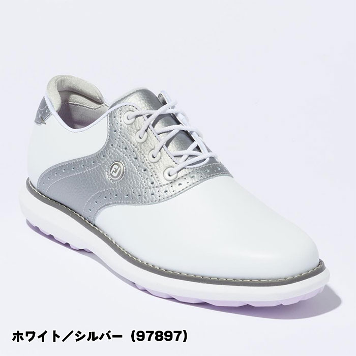 【レディース】フットジョイ ゴルフシューズ トラディションズ スパイクレス 97897／97899 W（3E相当） おしゃれ