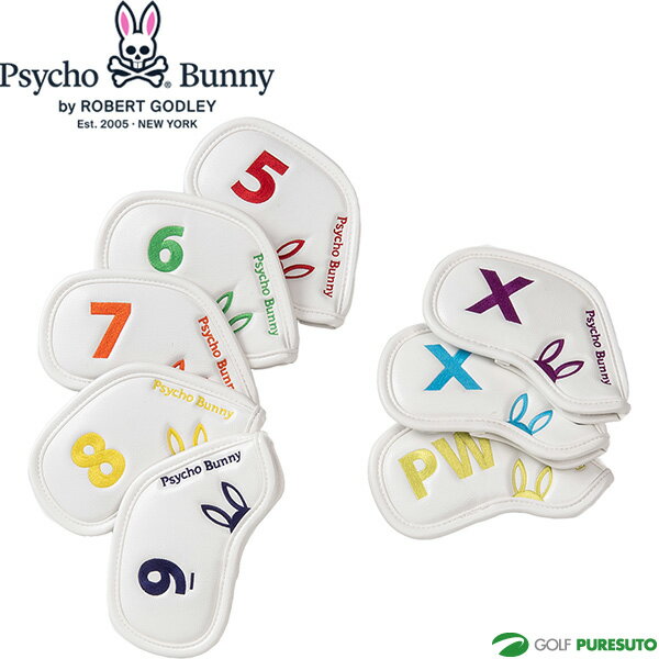 サイコバニー アイアンカバー アートロゴ 8個セット PBMG3SH4 PB ARTLOGO ヘッドカバー アインガード 2023年春夏モデル Psycho Bunny