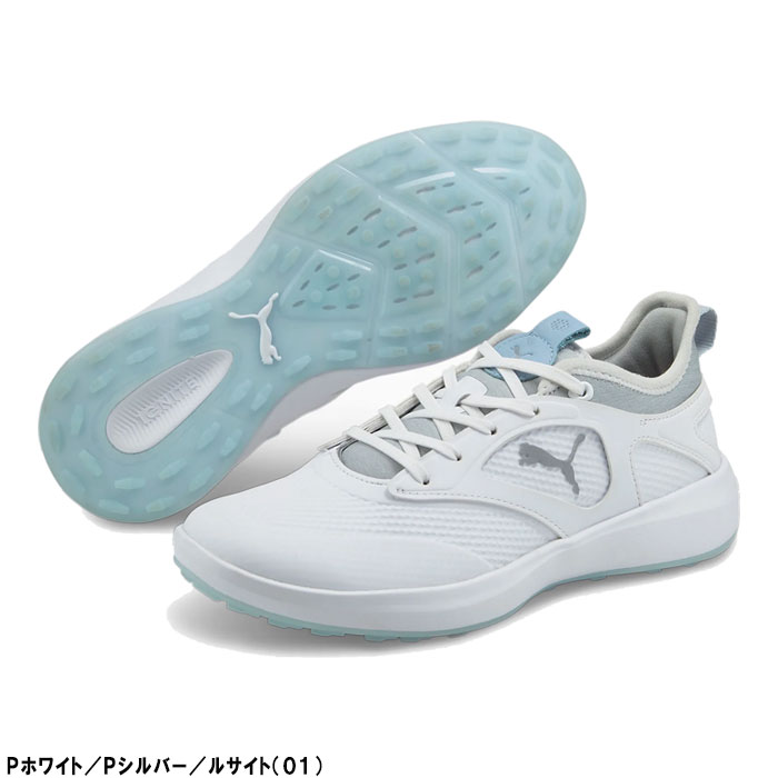 【レディース】プーマ ゴルフシューズ イグナイト マリブ ラバーソール スパイクレス シューズ 376158 2E相当 おしゃれ