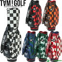 TAM！GOLF タムゴルフ キャディバッグ 9.0型 CHECKER CART TYPE CADDIE BAG TGBC01C100 チェック柄 カートタイプ おしゃれ メンズ レディース ユニセックス