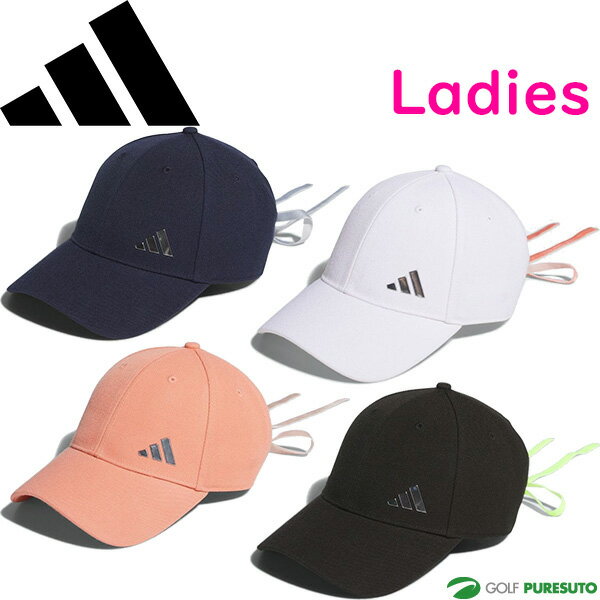 アディダス 【レディース】アディダス ゴルフ ゴルフキャップ メタルロゴ リボンキャップ MMS56 ヘッドウェア 帽子 ゴルフウェア