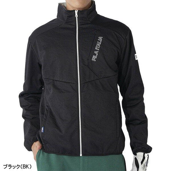 フィラ ゴルフ 長袖 フルジップ ブルゾン ボンディングブルゾン カモ柄 メンズ 783-206 アウター ゴルフウェア 2023年秋冬モデル FILA GOLF 783206 秋冬ウェア