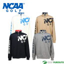 【エントリーでポイント最大5倍(16日 01:59迄)】NCAA GOLF ストレッチ ダンボールニット ハーフジップ プルオーバー メンズ NG1033 ゴル...