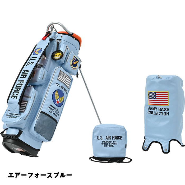 U.S. AIR FORCE ゴルフバッグ AIR FORCE|ARMY BASE COLLECTION|アーミー,ミリタリースタイルゴルフバッグ