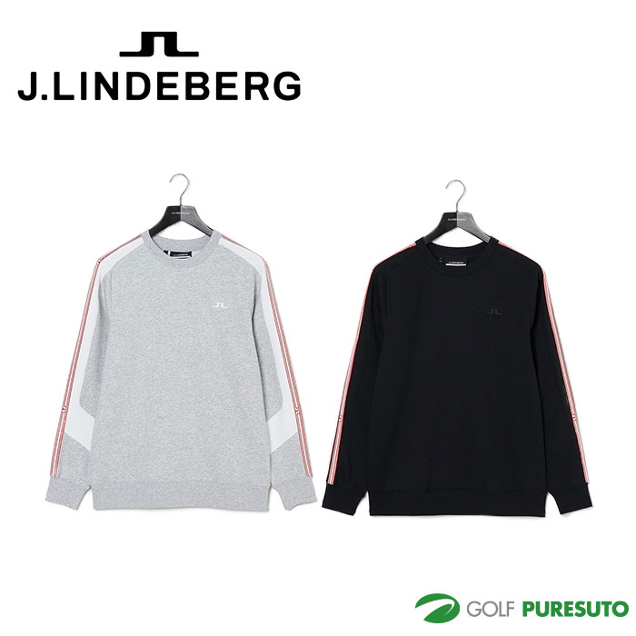 J.リンドバーグ ゴルフ ラバープリント クルーネック 071-39912 トップス ゴルフウェア 2023年秋冬モデル J.LINDEBERG