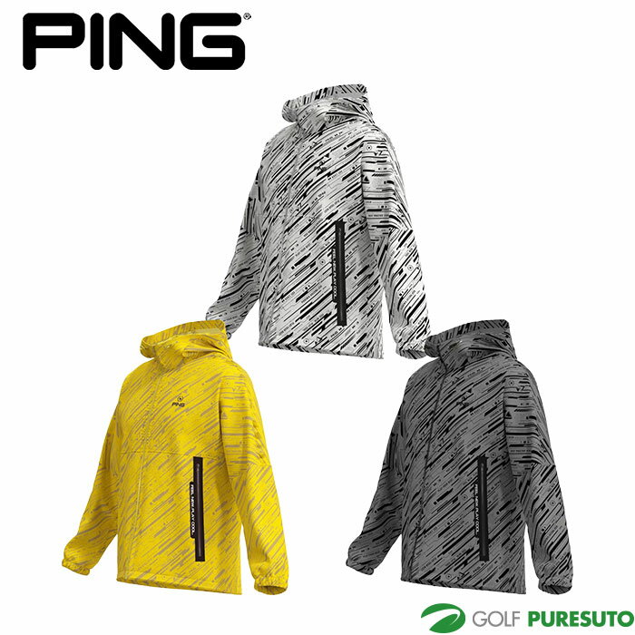 ピン ゴルフ バリアンテック オーディオプレイヤーパターン フーディブルゾン 621-3220801 トップス ゴルフウェア 2023年秋冬モデル PING