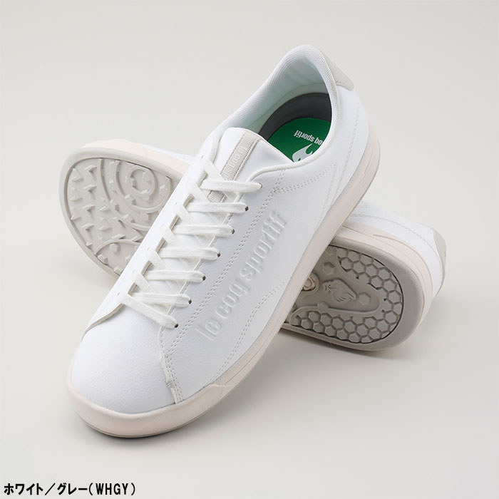 ルコックスポルティフ スパイクレスモデル LCS EMBLEME G QQ1XJB02 ゴルフシューズ 2024年春夏モデル le coq sportif