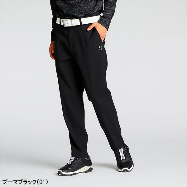 プーマ ゴルフ ロングパンツ ストレッチ ダイアモンドリップ スリム テーパード パンツ メンズ 630549 ボトムス ゴルフウェア 2024年秋冬モデル PUMA GOLF 秋冬ウェア