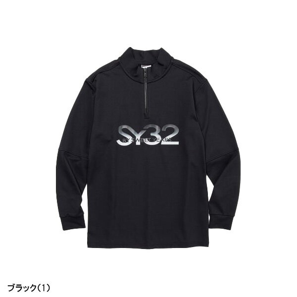 SY32 by SWEET YEARS 長袖 ハーフジップ プルオーバー ミッドレイヤー カルヴィコ グラデーション メンズ SYG-22A14 トップス ゴルフウェア エスワイサーティトゥ バイ スウィートイヤーズ 秋冬モデル 秋冬ウェア CARVICO GRADATION 22AW