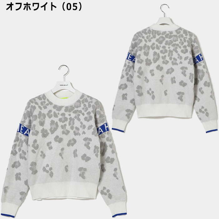 【レディース】ビバハート ゴルフ レオパード シャギーニット 012-12010 ゴルフウェア トップス 2024年秋冬モデル VIVA HEART GOLF