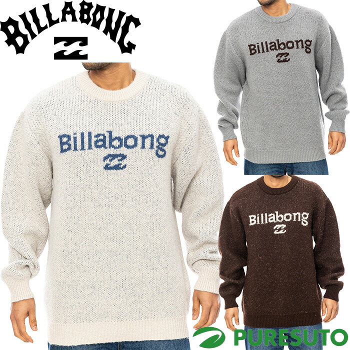 Rakuten - 【最大2,000円OFFクーポン配布！4日20：00〜11日 01：59まで】 ビラボン BILLABONG 長袖 クルーネック セーター ニット メンズ BE012601 トップス 2024年秋冬モデル 秋冬ウェア カジュアル タウンユース サーフスタイル