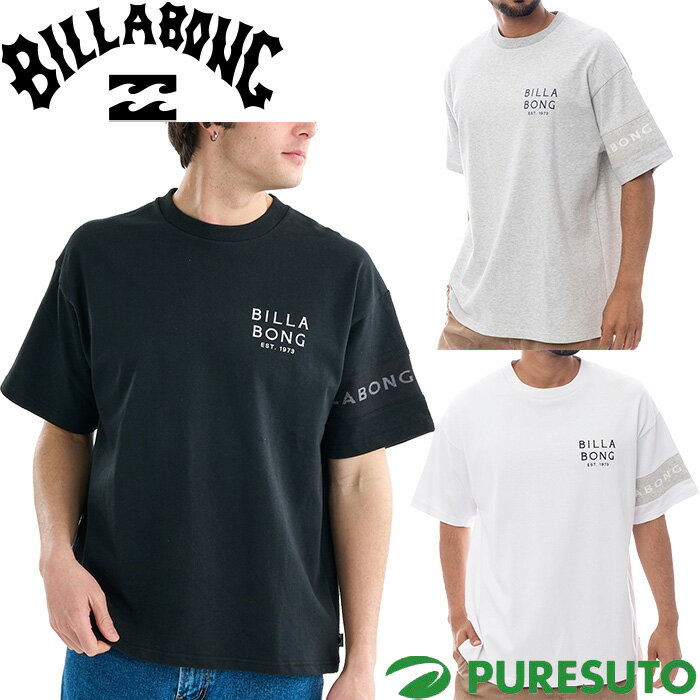 Rakuten - ビラボン BILLABONG 半袖 Tシャツ ワンタイムラインティーシャツ メンズ BF011212 2025年春夏モデル トップス 春夏ウェア スポーツ カジュアル タウンユース ワイドフィット ONE TIME LINE