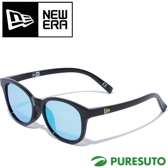 乐天商城 - ニューエラ NEW ERA サングラス ボストン スクエアレンズ シャイニーブラックフレーム ブルーミラーレンズ ユニセックス 14518159 2025年春夏モデル NEWERA アイウェア メンズ レディース カジュアル ゴルフ スポーツ タウンユース アウトドア 紫外線対策