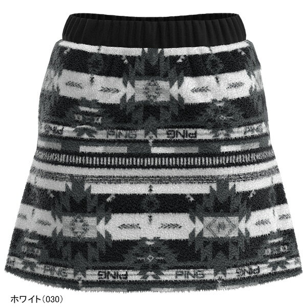 【レディース】ピン アパレル スカート ネイティブ柄 シープボア フリーススカート 622-2234910 ゴルフウェア 2022年秋冬モデル PING APPAREL 秋冬ウェア 女性用 アパレル