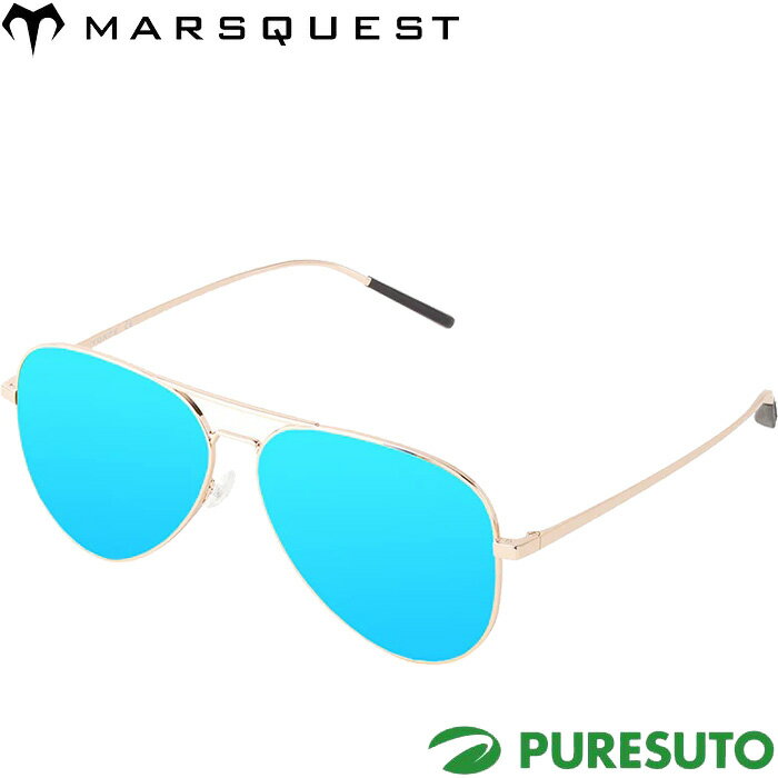 マーズクエスト MARSQUEST サングラス フォース FORCE F05 ゴールド×ティール ミラーレンズ 2025年モデル 偏光レンズ スポーツ アウトドア ゴルフ タウンユース メンズ レディース ユニセックス