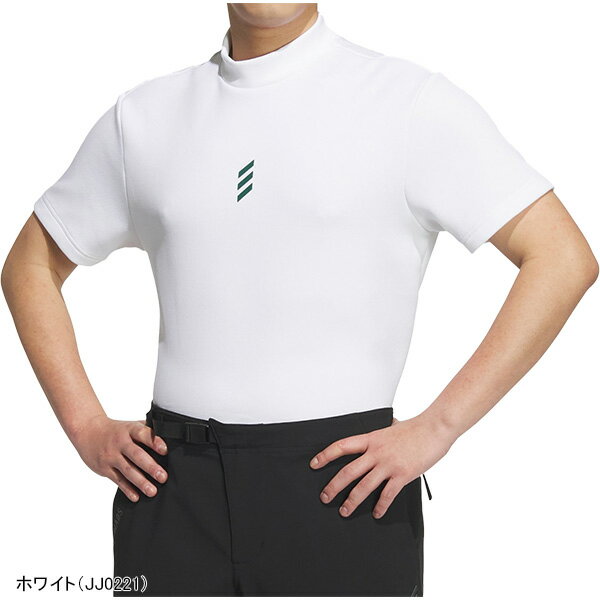 アディダス ゴルフ 半袖 モックネックシャツ コードカオス メンズ KSL87 JJ0221／JJ0222／JJ0224 トップス ゴルフウェア 2024年秋冬モデル adidas golf 秋冬ウェア 春夏ウェア