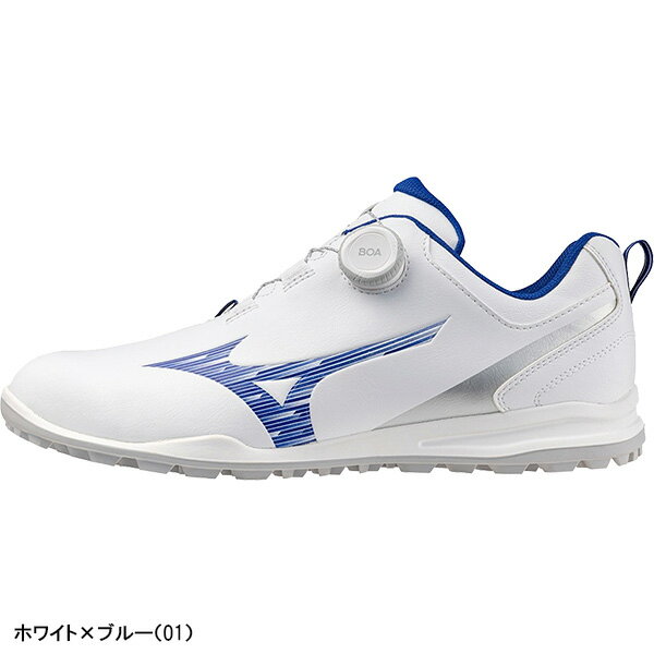 ミズノ ゴルフ ゴルフシューズ ジーエムスタイル ボア GM-STYLE BOA メンズ 51GM2553 スパイクレスシューズ 3E相当 2025年秋冬モデル Mizuno GOLF 靴 51GM255301 51GM255302 ダイヤル式 防水 軽量