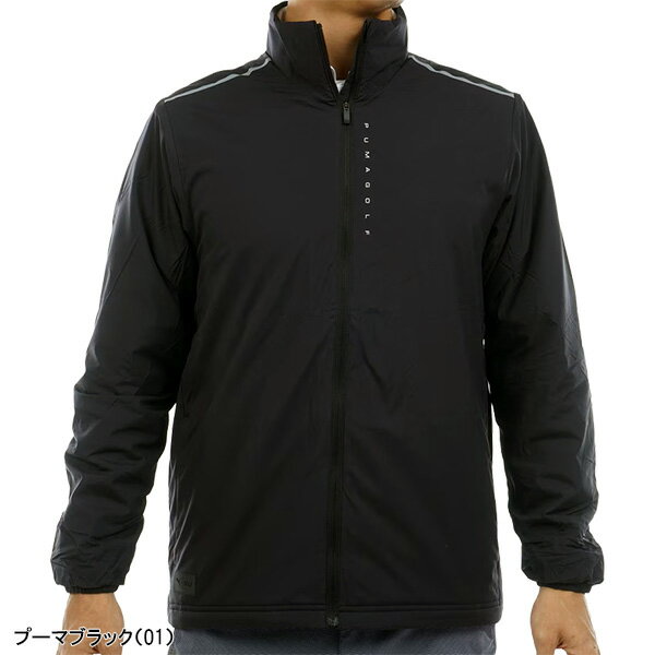 【4日20：00から5日23：59まで店内全品P5倍】プーマ ゴルフ 長袖 フルジップジャケット PB ブルゾン メンズ 635771 アウター ゴルフウェア 2025年秋冬モデル PUMA GOLF 秋冬ウェア
