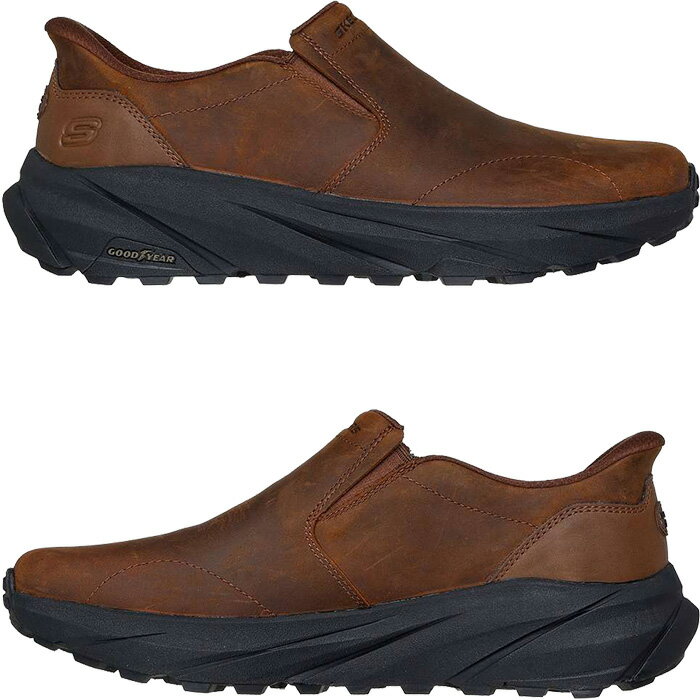 スケッチャーズ SKECHERS スニーカー レザー スリッポン スリップオン スリップインズ リラックスドフィット コナーレイン メンズ 205547 Hands Free Slip-ins CONNER - RAYNE カジュアル タウンユース ノーマル幅