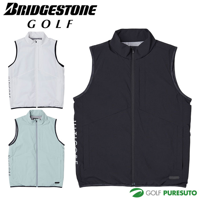 ブリヂストン ゴルフ 4Dimotion Fit 前開き 中わた ベスト FBM30C ゴルフウェア メンズ トップス 2025年秋冬モデル BRIDGESTONE GOLF