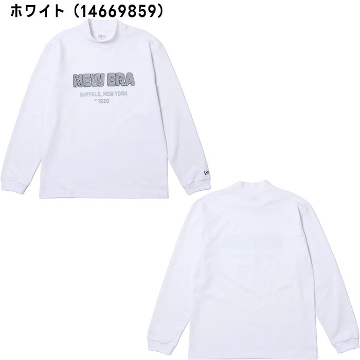 【お買い物マラソン！店内全品P5倍以上！19日 20：00〜20日 23：59まで】 ニューエラ ゴルフ 長袖 ミッドネック パフォーマンス Tシャツ Neon Logo 14669859／14669860 ゴルフウェア トップス 2025年秋冬モデル NEWERA GOLF