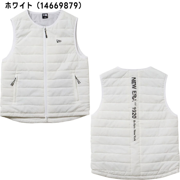 【最大3,000円OFFクーポン配布！20日20：00〜27日 01：59限定！】ニューエラ ゴルフ インサレーティッド ベスト 14669879／14669880 ゴルフウェア トップス 2025年秋冬モデル NEWERA GOLF