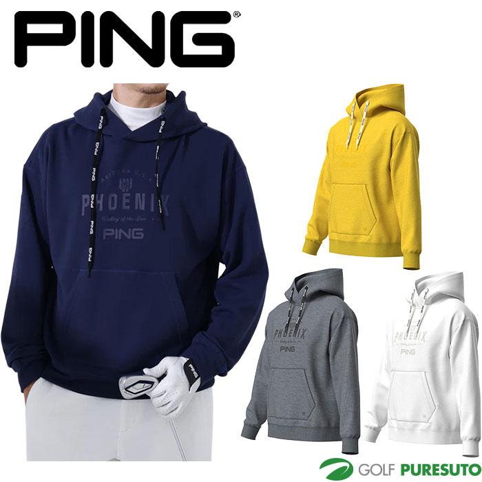 ピン ゴルフ ドライミックス ベアインレイ スウェットフーディ 621-5262900 ゴルフウェア トップス メンズ 2025年秋冬モデル PING GOLF