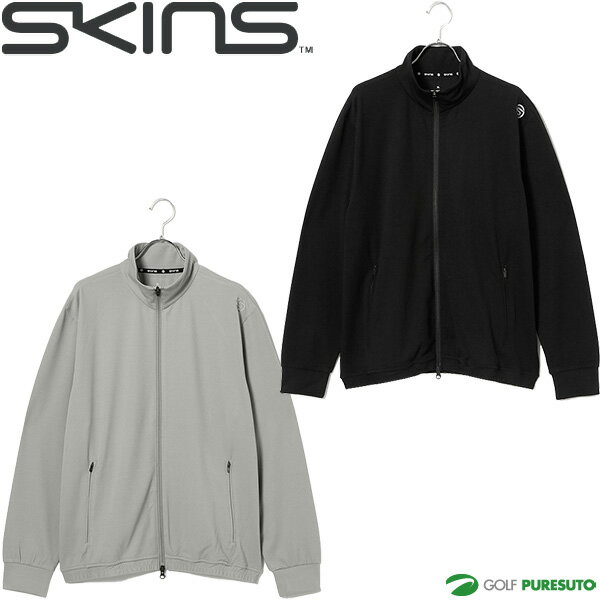 スキンズ 長袖 フルジップブルゾン GOLF 37.5 ハイネックジャージブルゾン メンズ 187-51310 SKINS ゴルフ ゴルフウェア 吸水速乾 制電