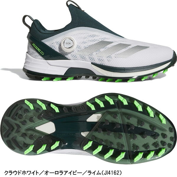 adidas ゴルフシューズ ブラック/グリーン アディダス adidas adidas アディダス ゴルフ コードカオス25 ボア