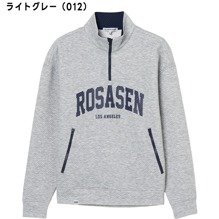 【エントリーで最大P11倍以上！15日 0：00〜23：59】 ロサーセン ゴルフ A-Line 膨れジャカード プルオーバー 047-34811 ゴルフウェア トップス 2025年秋冬モデル Rosasen GOLF