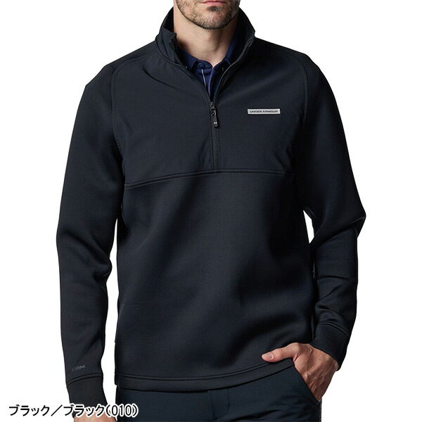 アンダーアーマー 長袖 ハーフジップジャケット UAドライブプロ ハイブリッド 1／2ジップ ジャケット メンズ 6005666 ゴルフウェア アウター ブルゾン トップス UNDER ARMOUR 2025年秋冬モデル 秋冬ウェア