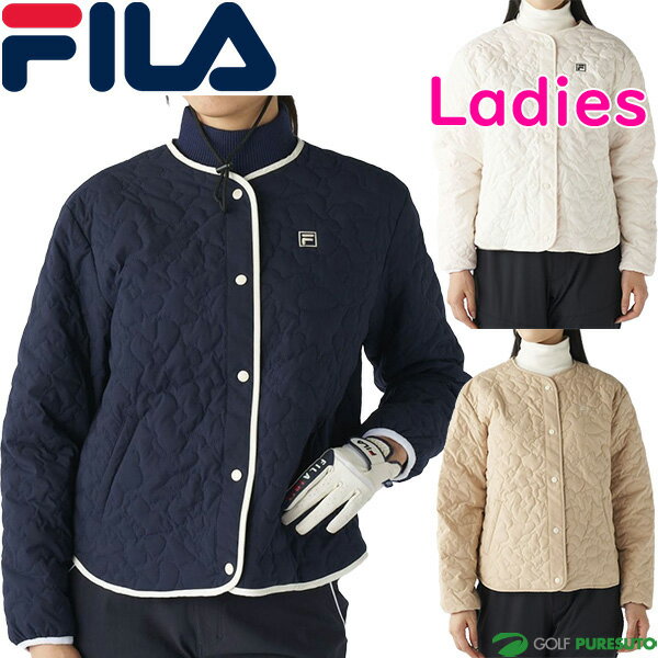 フィラゴルフ長袖フラワーキルトジャ...