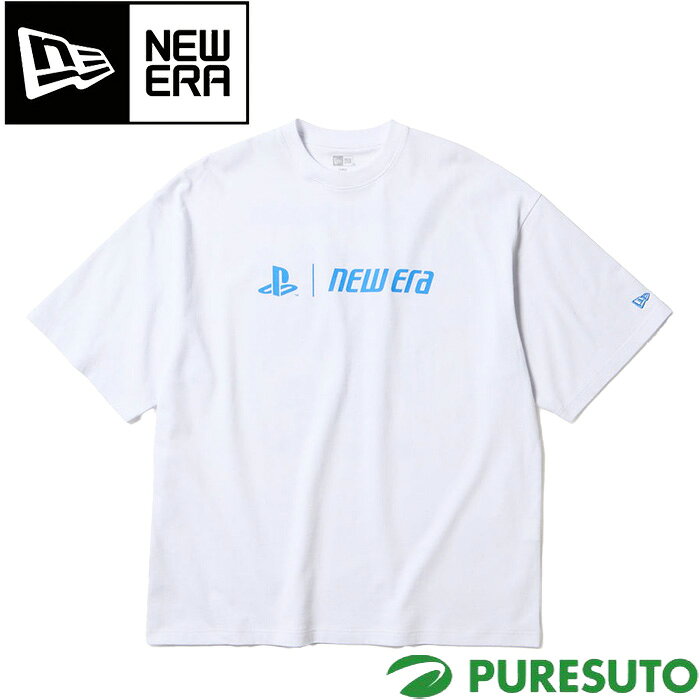 Rakuten - ニューエラ NEW ERA 半袖 オーバーサイズド コットン Tシャツ PlayStation スローガン ユニセックス 14693217 NEWERA タウンユース カジュアル メンズ レディース ティーシャツ