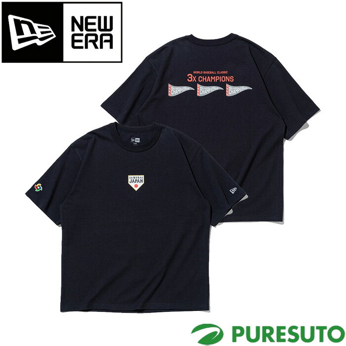 ニューエラ NEW ERA 半袖 Tシャツ ウォッシュドコットン Tシャツ World Baseball Classic SAMURAI フラッグロゴ ユニセックス 14948268 2026年春夏モデル 春夏ウェア NEWERA タウンユース メンズ レディース ワールドベースボールクラシック 野球 侍ジャパン ティーシャツ