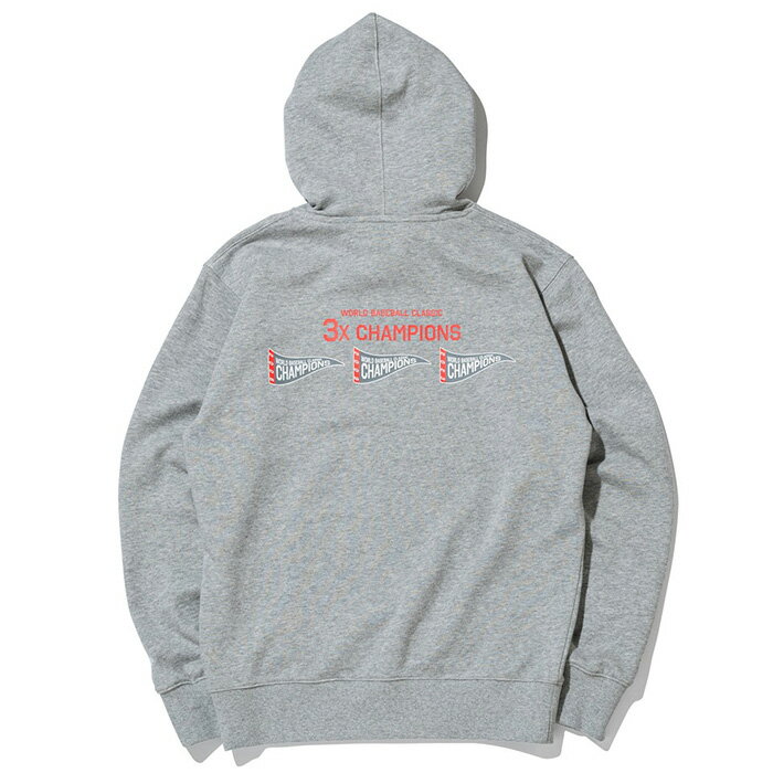 ニューエラ NEW ERA 長袖 パーカー 裏毛 スウェット プルオーバー フーディー World Baseball Classic 3X CHAMPION ユニセックス 14958121／14958122 2026年春夏モデル 春夏ウェア NEWERA メンズ レディース ワールドベースボールクラシック チャンピオン 野球 侍ジャパン