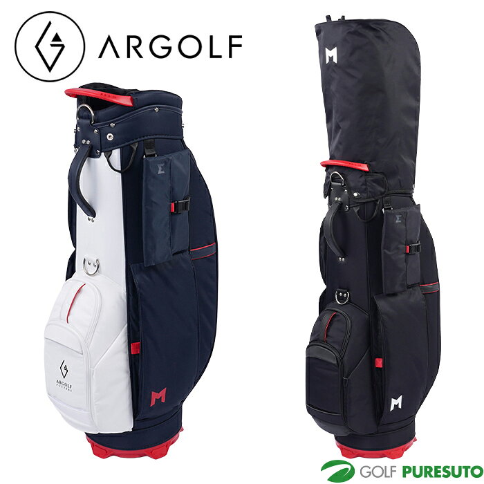 【お買い物マラソン！店内全品P5倍以上！19日 20：00～20日 23：59まで】 アールゴルフ 8.5型 キャディバッグ M GAIA キャディ CN1 ゴルフバッグ カートタイプ 2025年秋冬モデル ミニマルゴルフ MINIMALGOLF ARGOLF