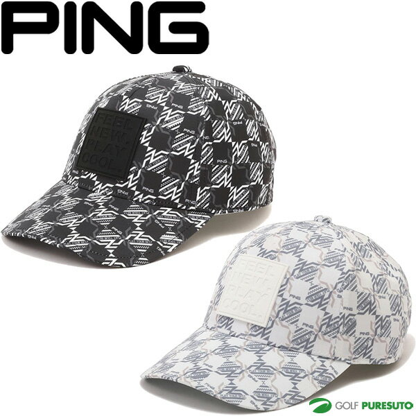 PING - 【お買い物マラソン！店内全品P5倍以上！15日 0：00〜16日 01：59まで】 ピン ゴルフ ゴルフキャップ AZモノグラム総柄プリントキャップ PERFORMANCE メンズ 621-6187101 ヘッドウェア 帽子 ゴルフウェア アパレル PING GOLF 2026年春夏モデル 春夏ウェア
