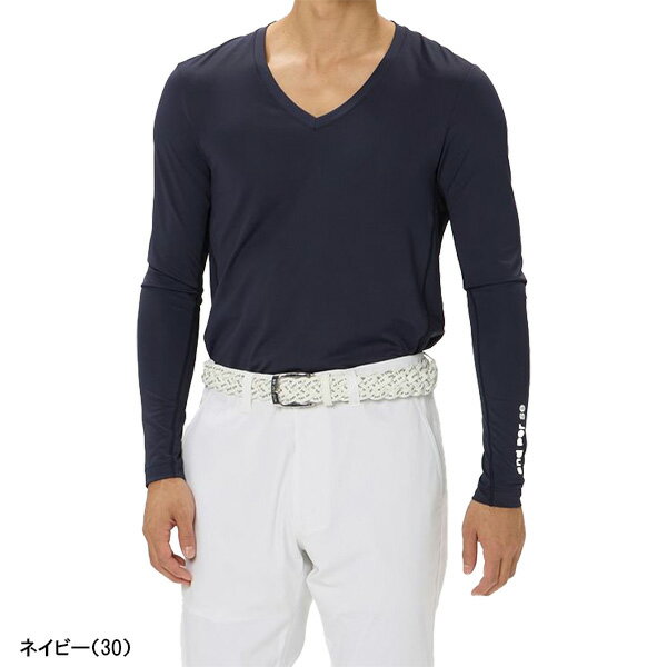 【15日限定！エントリーで全品ポイント7倍以上！】 アンパスィ 長袖 Vネックインナーシャツ COOL is COOL メンズ AMS6816W5 アンダーウェア アンダーシャツ インナーウェア ゴルフウェア 2026年春夏モデル and per se 春夏ウェア