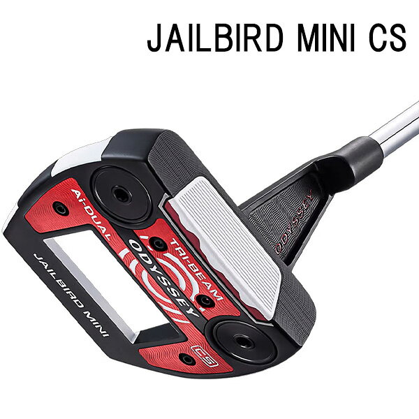 【先着限定最大7,500円OFFクーポン 7/18 0:00〜7/26 01:59】 オデッセイ Ai-DUAL TRI-BEAM JAILBIRD MINI CS パター STROKE LAB 90シャフト 2026年モデル ODYSSEY GOLF[エーアイデュアル トライビーム ジェイルバード ミニ][PUTTER ゴルフクラブ]