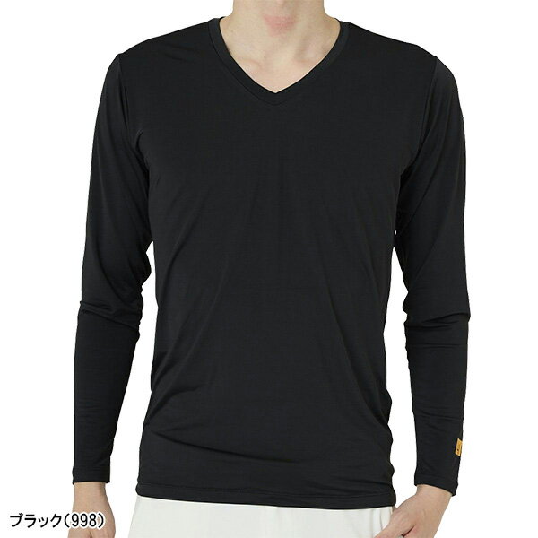 ラウドマウス 長袖 Vネック インナーシャツ メンズ 763900 763-900 冷感ベア天素材 吸汗速乾 UV 接触冷感 トップス アンダーウェア ゴルフウェア LOUDMOUTH 2025年春夏モデル 春夏ウェア インナーウェア アンダーシャツ