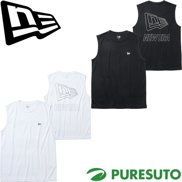ニューエラ NEW ERA タンクトップ スリーブレス テック Tシャツ アウトラインロゴ Outline Logo ユニセックス 14744553／14744554 トップス 2026年春夏モデル NEWERA 春夏ウェア パフォーマンスアパレル ノースリーブ メンズ レディース レギュラーフィット 紫外線カット（楽天・ゴルフ　プレスト）