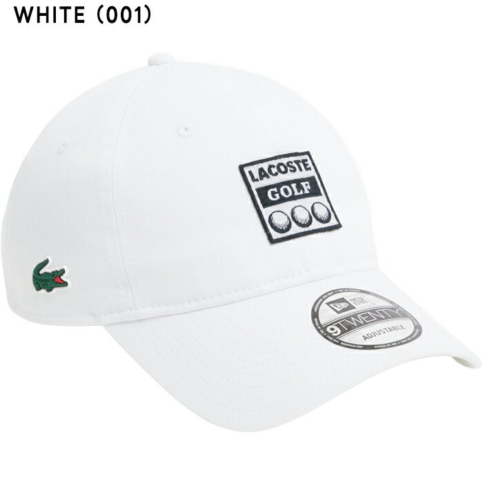 【お買い物マラソン！店内全品P5倍以上！25日 0：00〜23：59まで】 ラコステ ニューエラ コラボ 9TWENTY アーカイブ ゴルフ ワッペンキャップ RK7302-99 ゴルフウェア 2026年春夏モデル 春夏ウェア LACOSTE