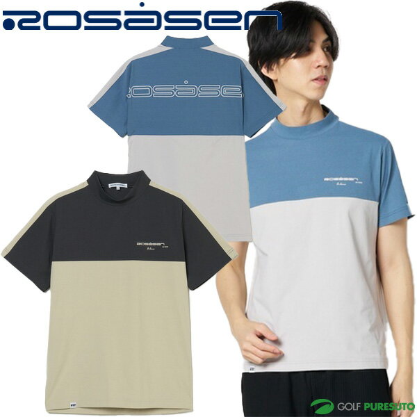 Rakuten - ロサーセン 半袖 クルーネックシャツ A-Line 切替 メンズ 047-25241 トップス ゴルフウェア 2026年春夏モデル ROSASEN 春夏ウェア