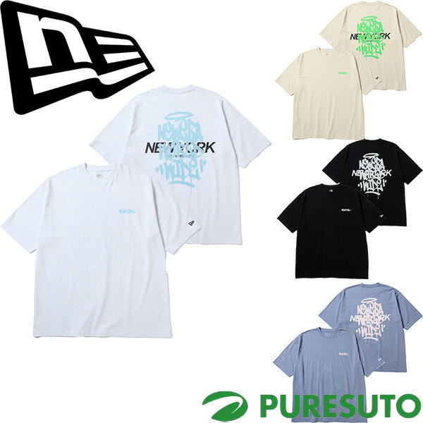 Rakuten - ニューエラ 半袖 オーバーサイズド コットン Tシャツ Tagging ユニセックス 14856664／14856666／14856667／14856665 NEW ERA NEWERA メンズ レディース トップス カジュアル スポーツ タウンユース オーバーサイズ