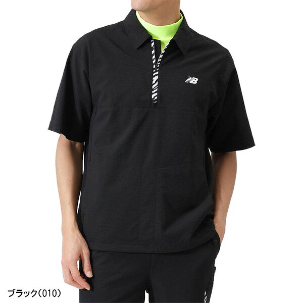 【お買い物マラソン！店内全品P5倍以上！10日 0：00〜11日 01：59まで】 ニューバランス ゴルフ 半袖 ハーフジップ シャツ アウター メンズ 012-6121001 2026年春夏モデル New Balance 春夏ウェア ブルゾン ミドラー ゴルフウェア Newbalance GOLF