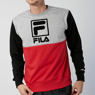 ＼P10倍★クーポン配布中／フィラ FILA ロゴ入りトレーナー 449-304 メンズ 長袖 スウェット