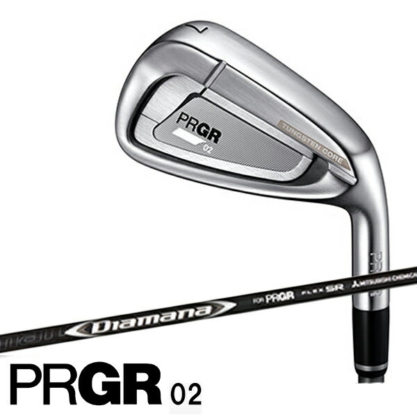 プロギア 02 アイアン 5本セット（#6-P）Diamana FOR PRGR カーボンシャフト[PRGR]