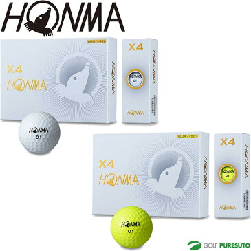 本間ゴルフ HONMA X4ボール ゴルフボール 1ダース BT1906