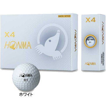 本間ゴルフ HONMA X4ボール ゴルフボール 1ダース BT1906