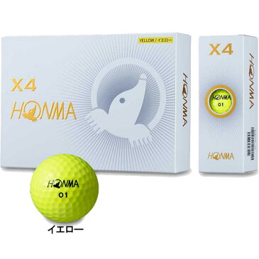 本間ゴルフ HONMA X4ボール ゴルフボール 1ダース BT1906